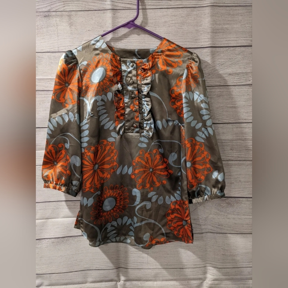 BCBG Maxazria Women's 3/4 length sleeve top - size XS